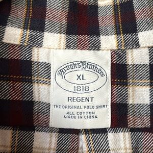 BROOKS BROTHERS REGENT FIT FLANNEL BUTTON DOWN SHIRT